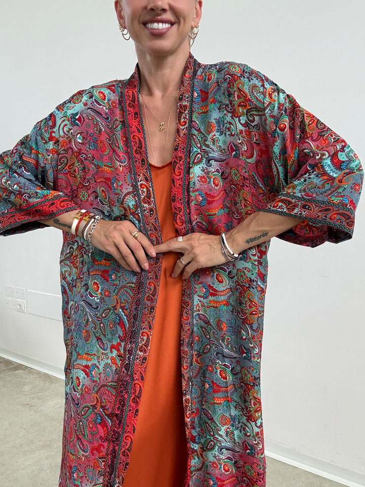KIMONO INDIA AMARENA/MENTA