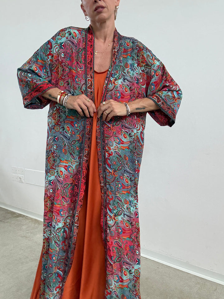 KIMONO INDIA AMARENA/MENTA
