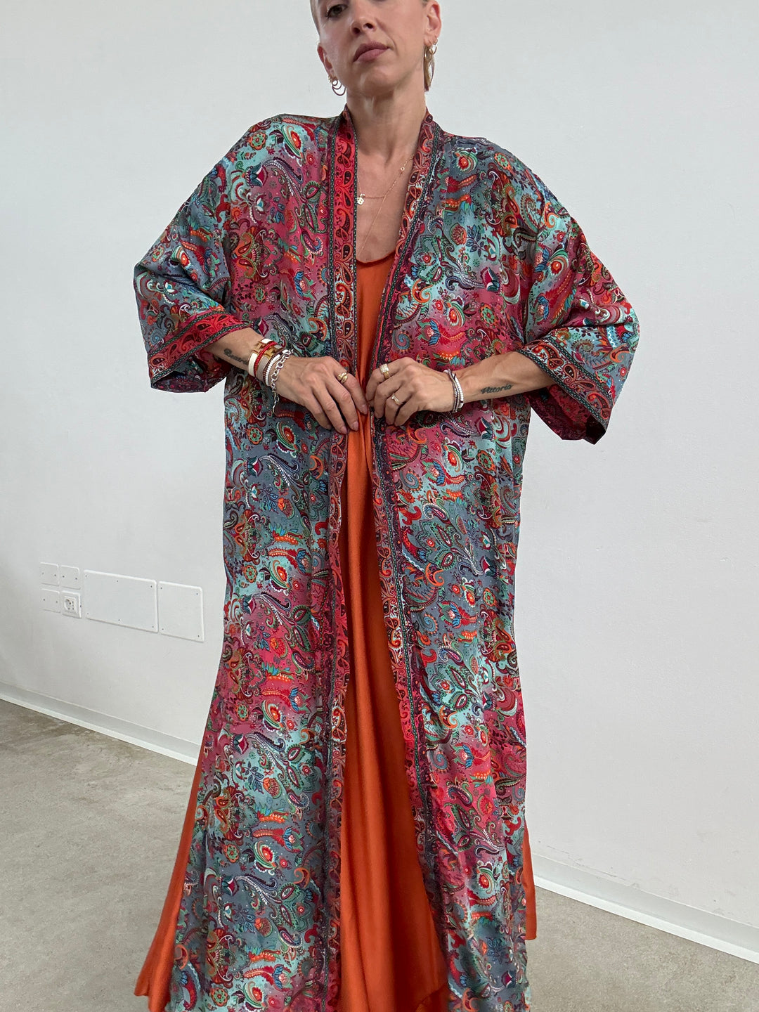 KIMONO INDIA AMARENA/MENTA