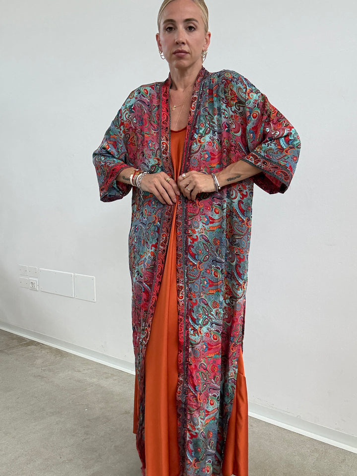KIMONO INDIA AMARENA/MENTA