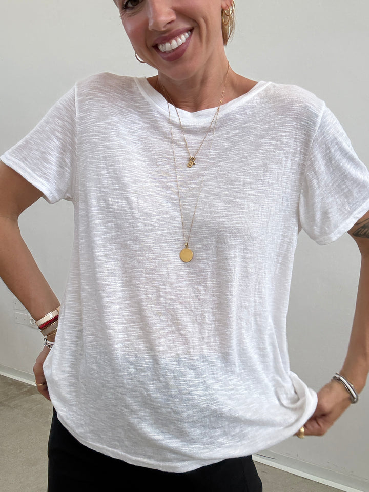 TSHIRT SCATOLA FIAMMATA BIANCA