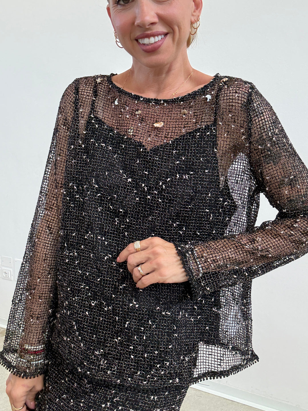 MAGLIA MINORCA RETE NERA