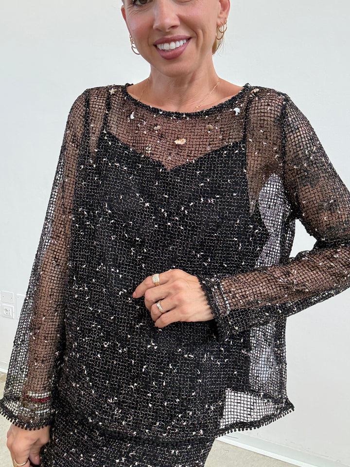 MAGLIA MINORCA RETE NERA