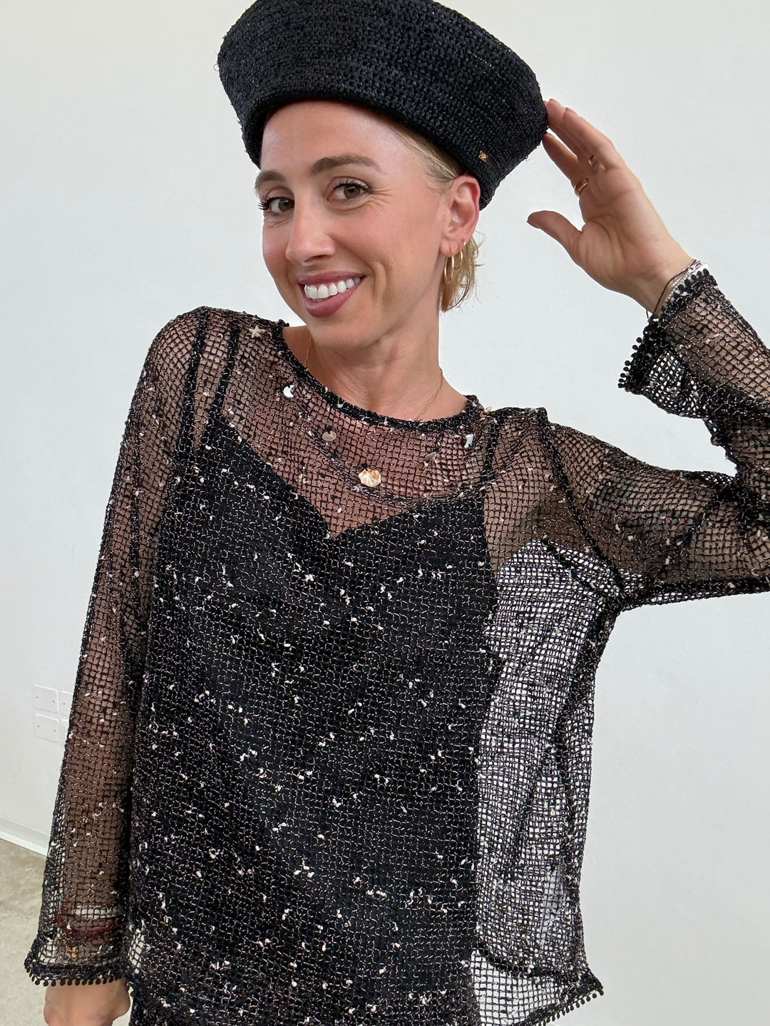 MAGLIA MINORCA RETE NERA