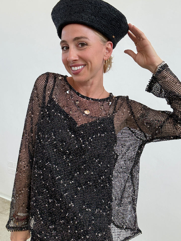 MAGLIA MINORCA RETE NERA