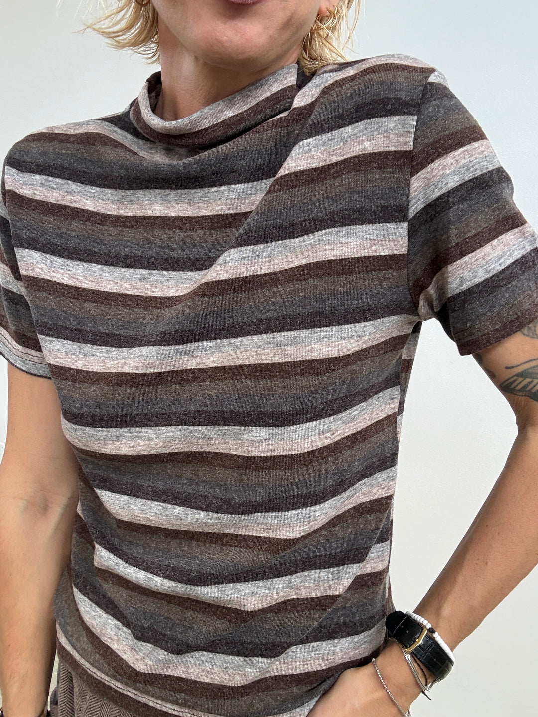TSHIRT ELISA RIGHE CIOCCO