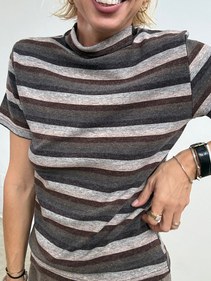 TSHIRT ELISA RIGHE CIOCCO