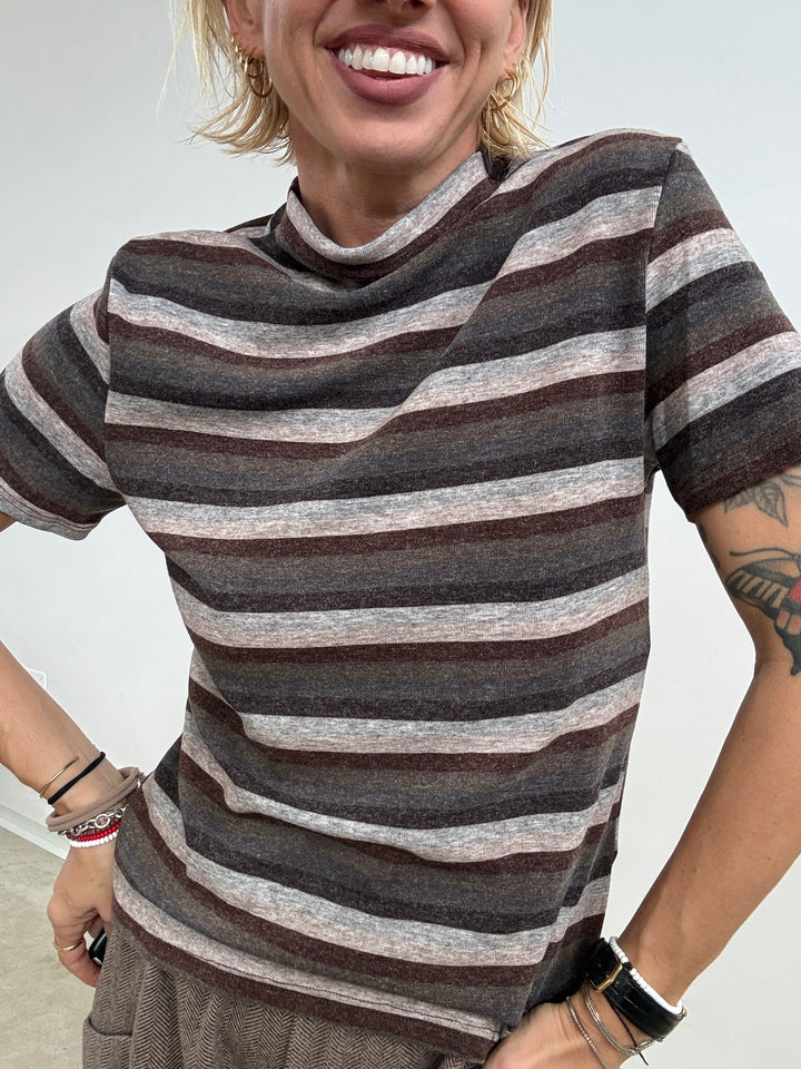 TSHIRT ELISA RIGHE CIOCCO