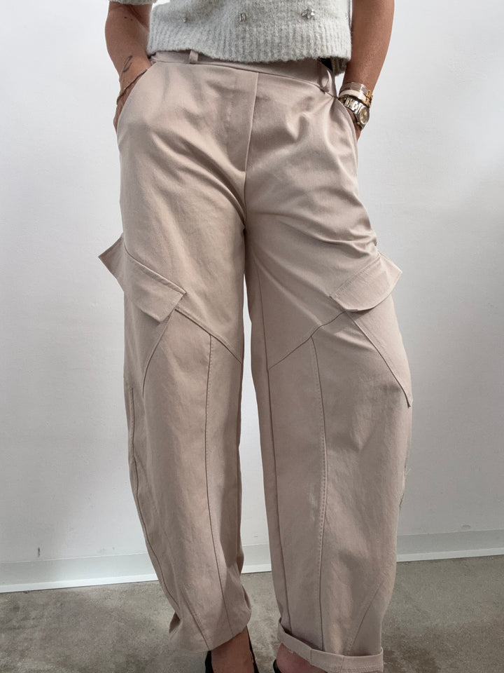 PANTA BRIGITTE CARGO LIGHTBEIGE