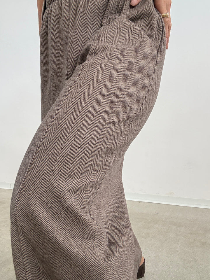 PANTA ISABELLA SPINATO BEIGE