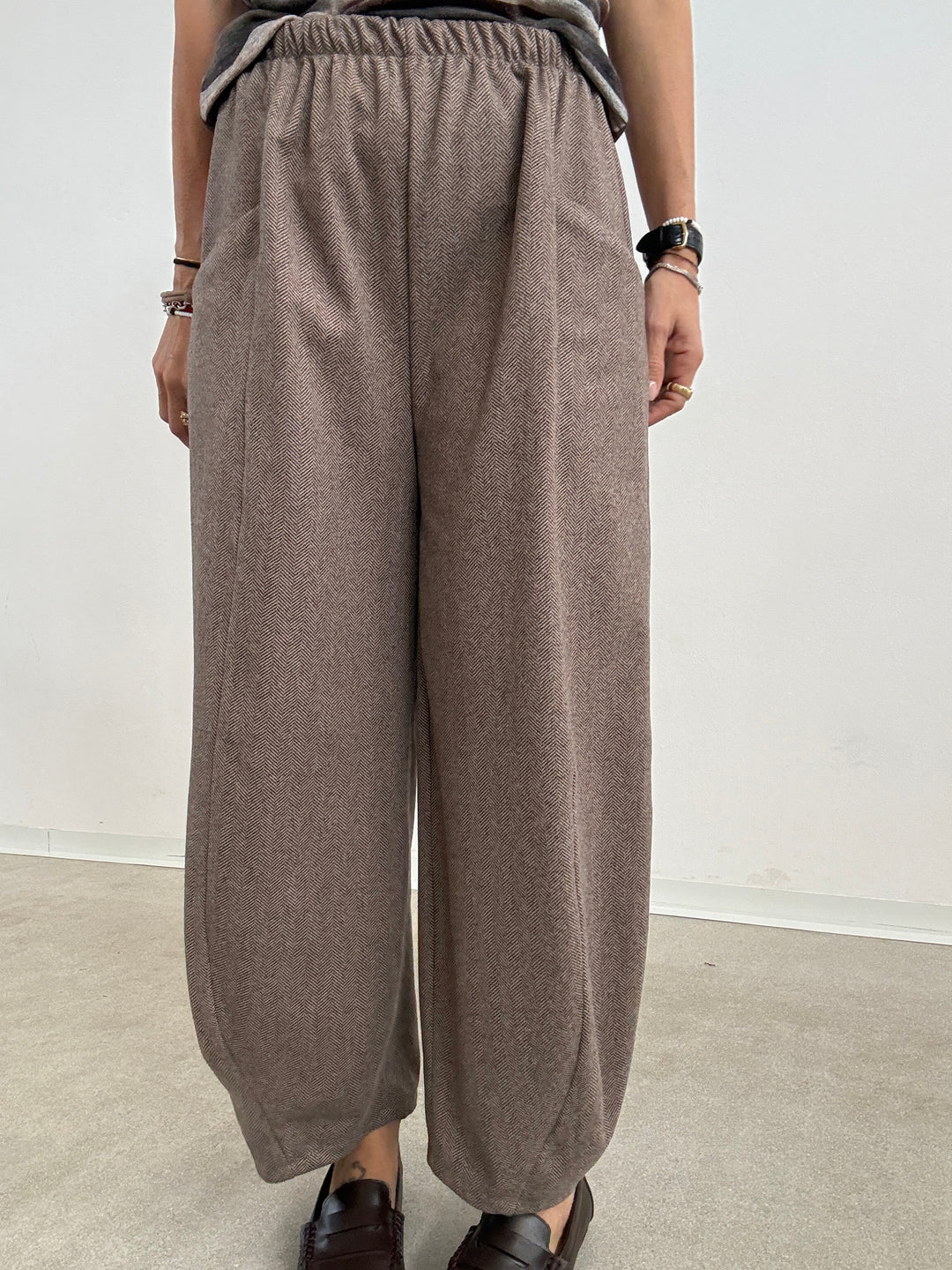 PANTA ISABELLA SPINATO BEIGE
