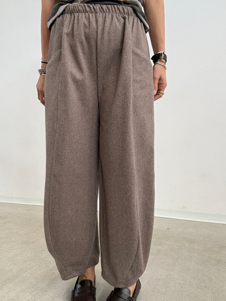 PANTA ISABELLA SPINATO BEIGE