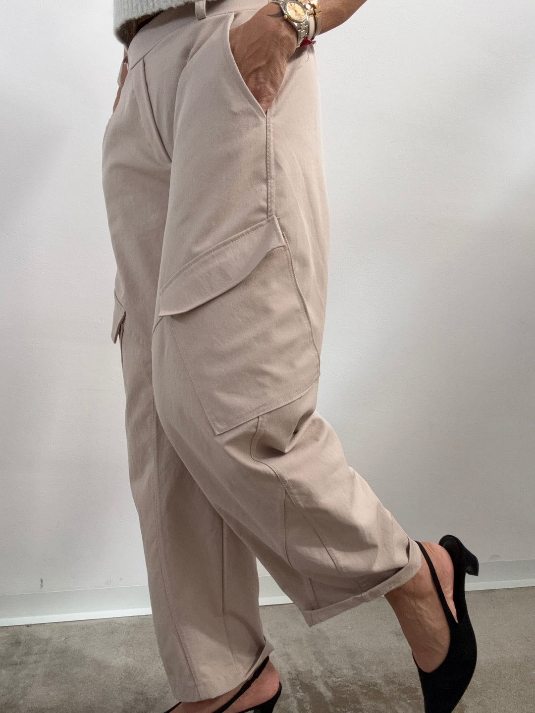 PANTA BRIGITTE CARGO LIGHTBEIGE