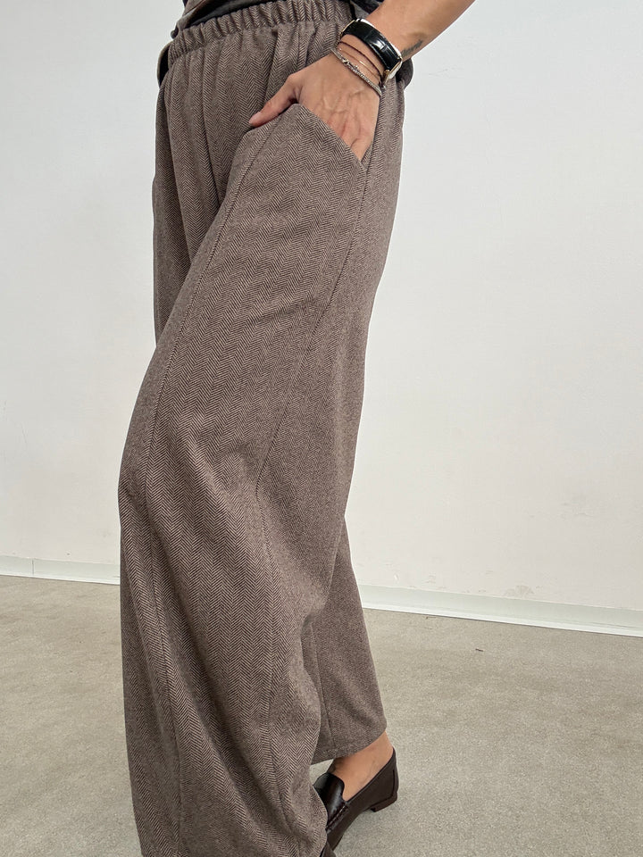 PANTA ISABELLA SPINATO BEIGE