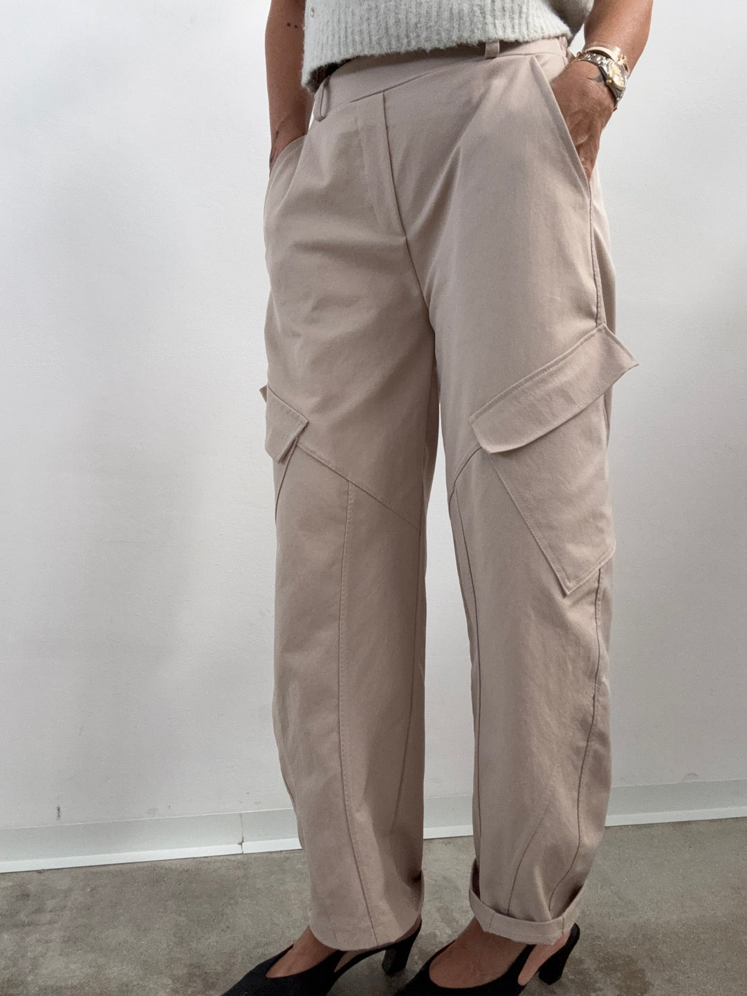 PANTA BRIGITTE CARGO LIGHTBEIGE