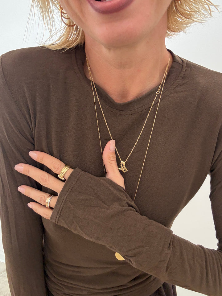 CASHMERINA GIROCOLLO CIOCCO