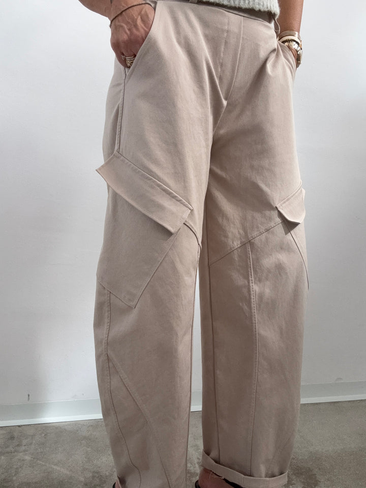 PANTA BRIGITTE CARGO LIGHTBEIGE
