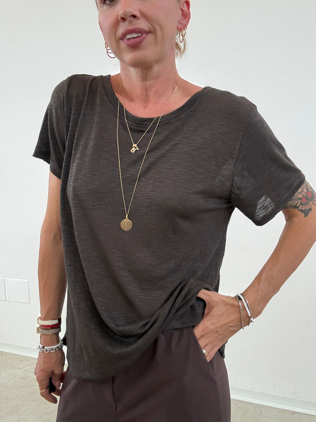 TSHIRT SCATOLA FIAMMATA CIOCCO
