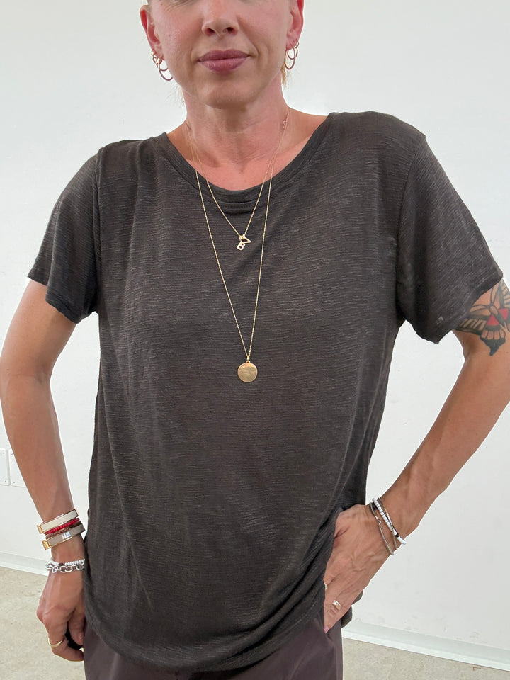 TSHIRT SCATOLA FIAMMATA CIOCCO