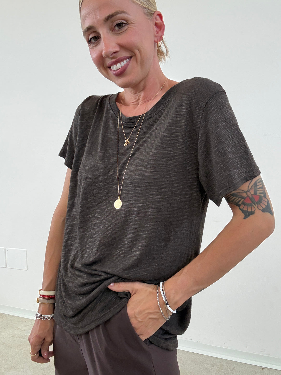 TSHIRT SCATOLA FIAMMATA CIOCCO