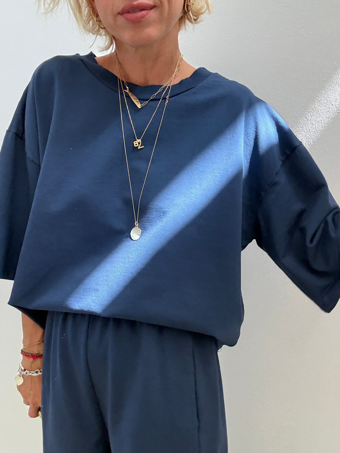FELPA M/CORTA BLU NAVY
