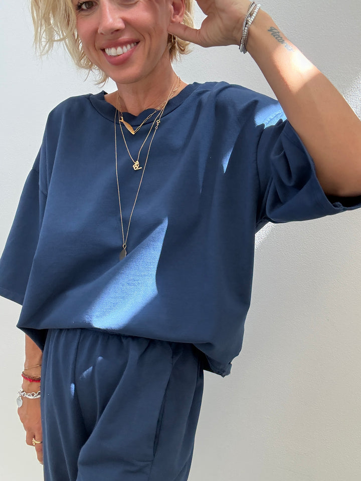 FELPA M/CORTA BLU NAVY