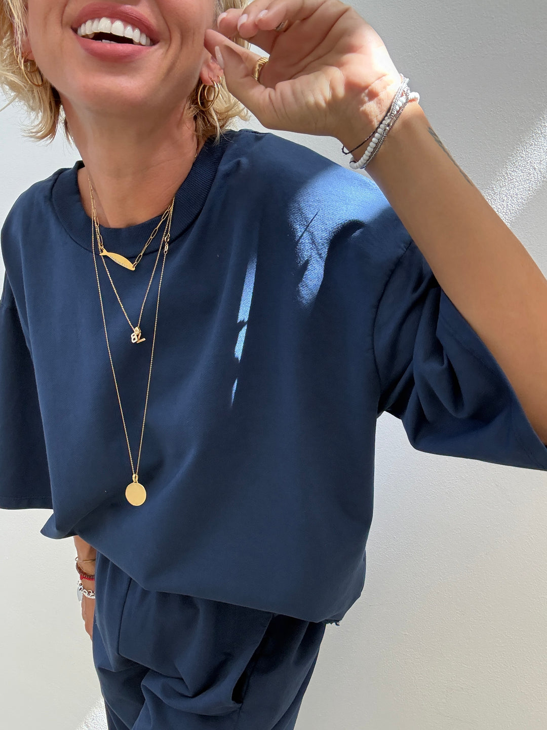 FELPA M/CORTA BLU NAVY