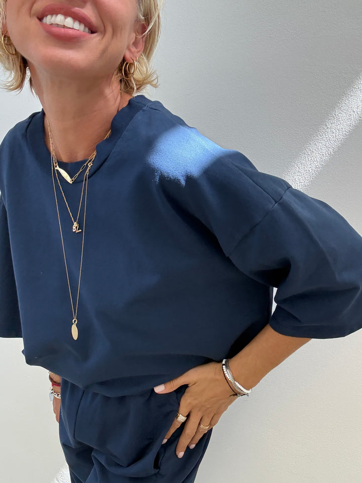 FELPA M/CORTA BLU NAVY