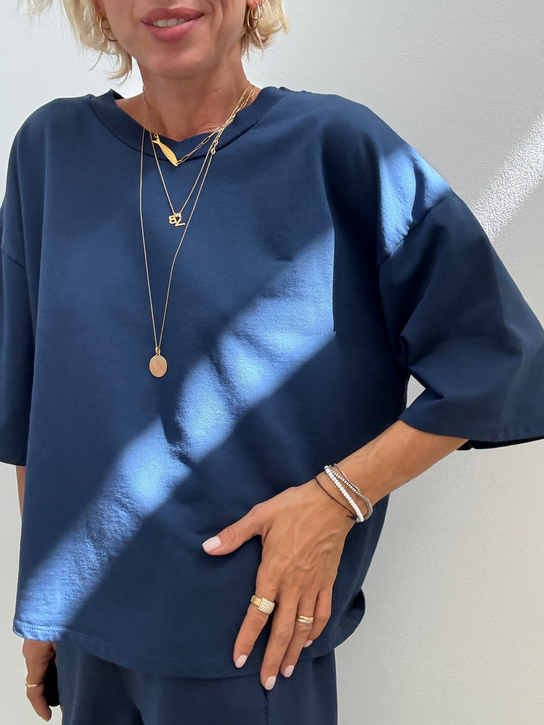 FELPA M/CORTA BLU NAVY