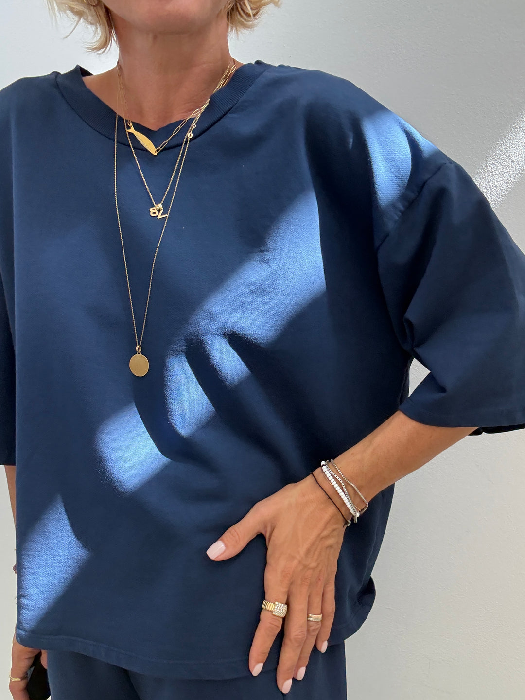 FELPA M/CORTA BLU NAVY