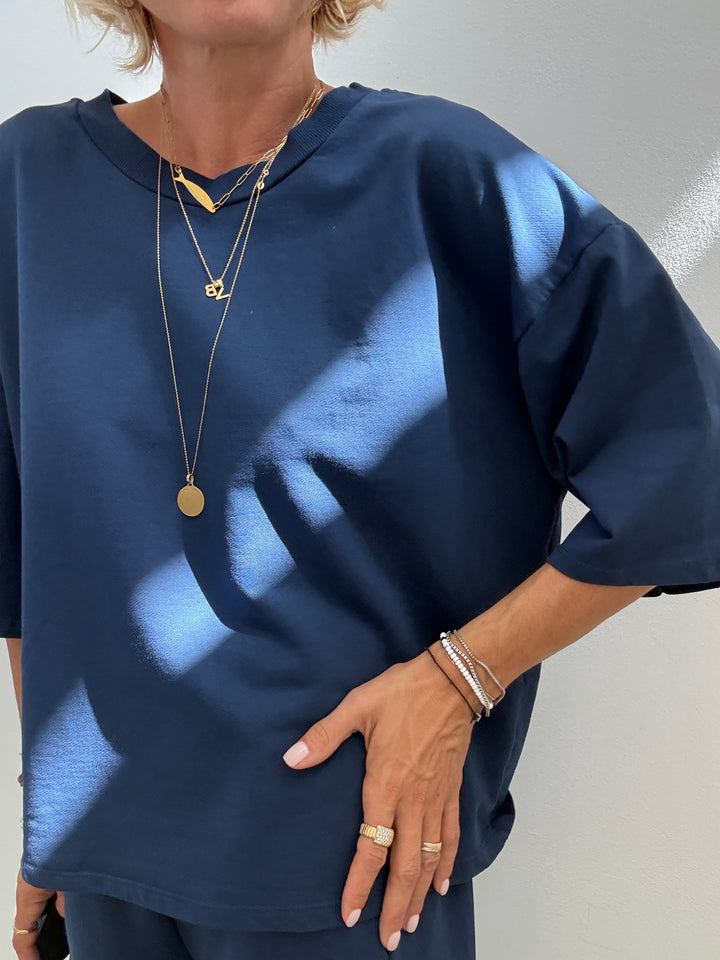FELPA M/CORTA BLU NAVY