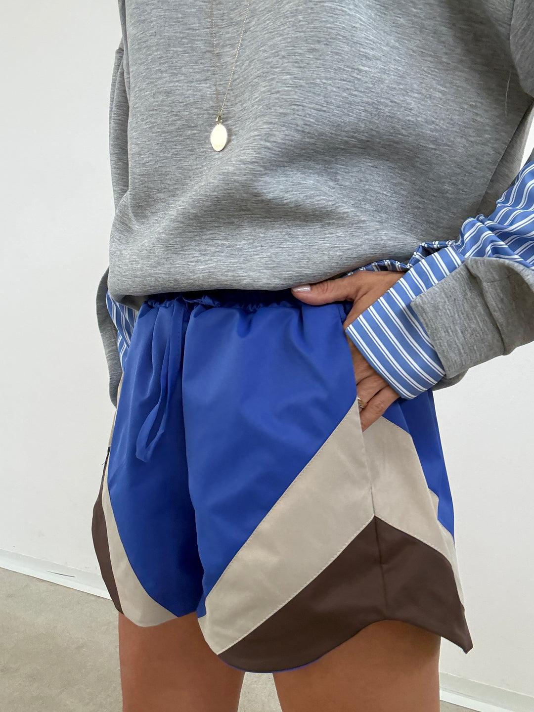 BERMUDA GIADA BLUETTE/BEIGE/CIOCCO