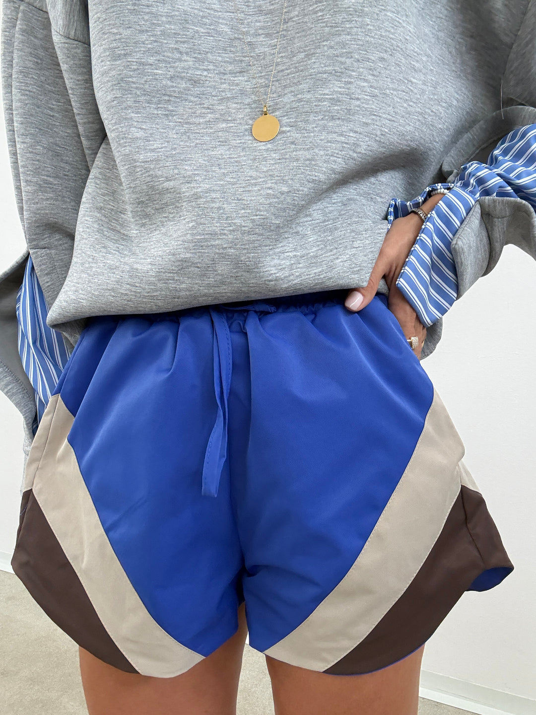 BERMUDA GIADA BLUETTE/BEIGE/CIOCCO