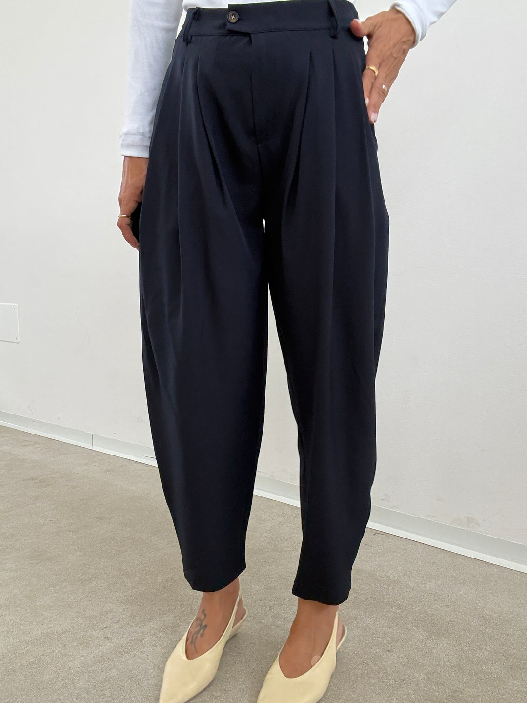 PANTALONE  OVETTO BASIC BLU NOTTE