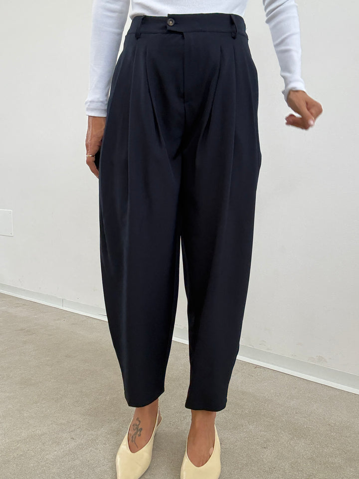 PANTALONE  OVETTO BASIC BLU NOTTE
