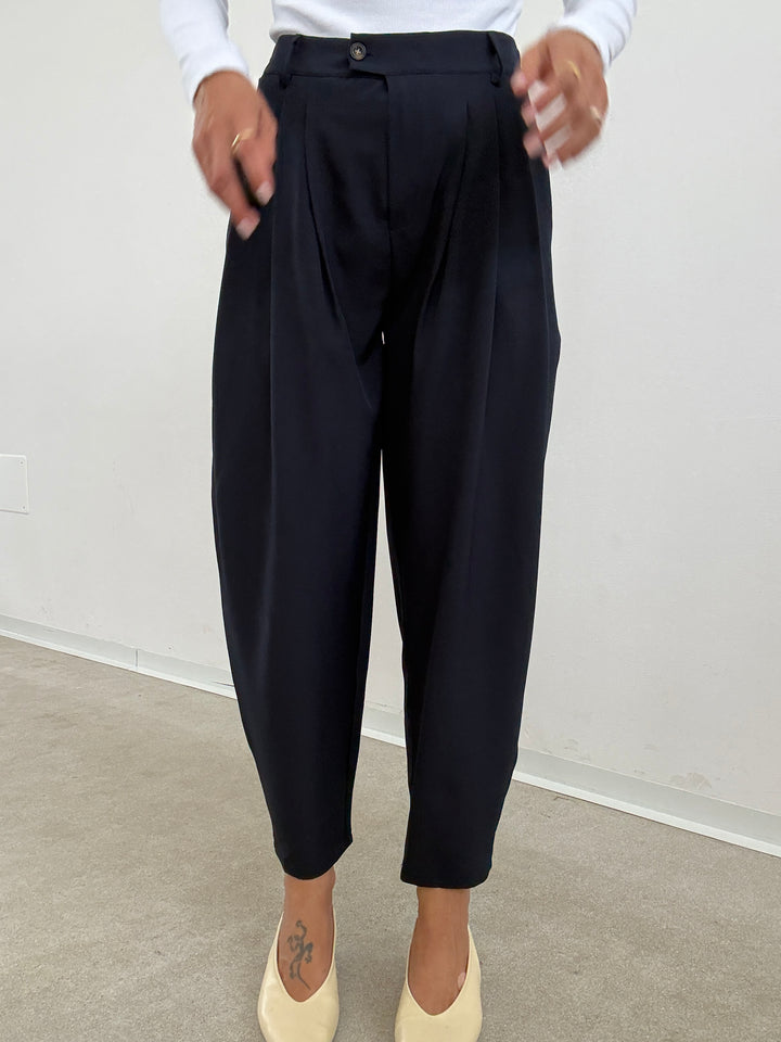 PANTALONE  OVETTO BASIC BLU NOTTE