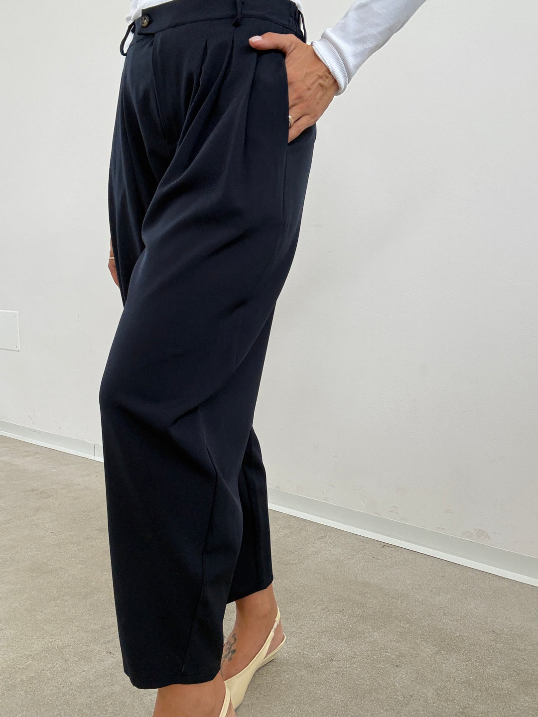 PANTALONE  OVETTO BASIC BLU NOTTE