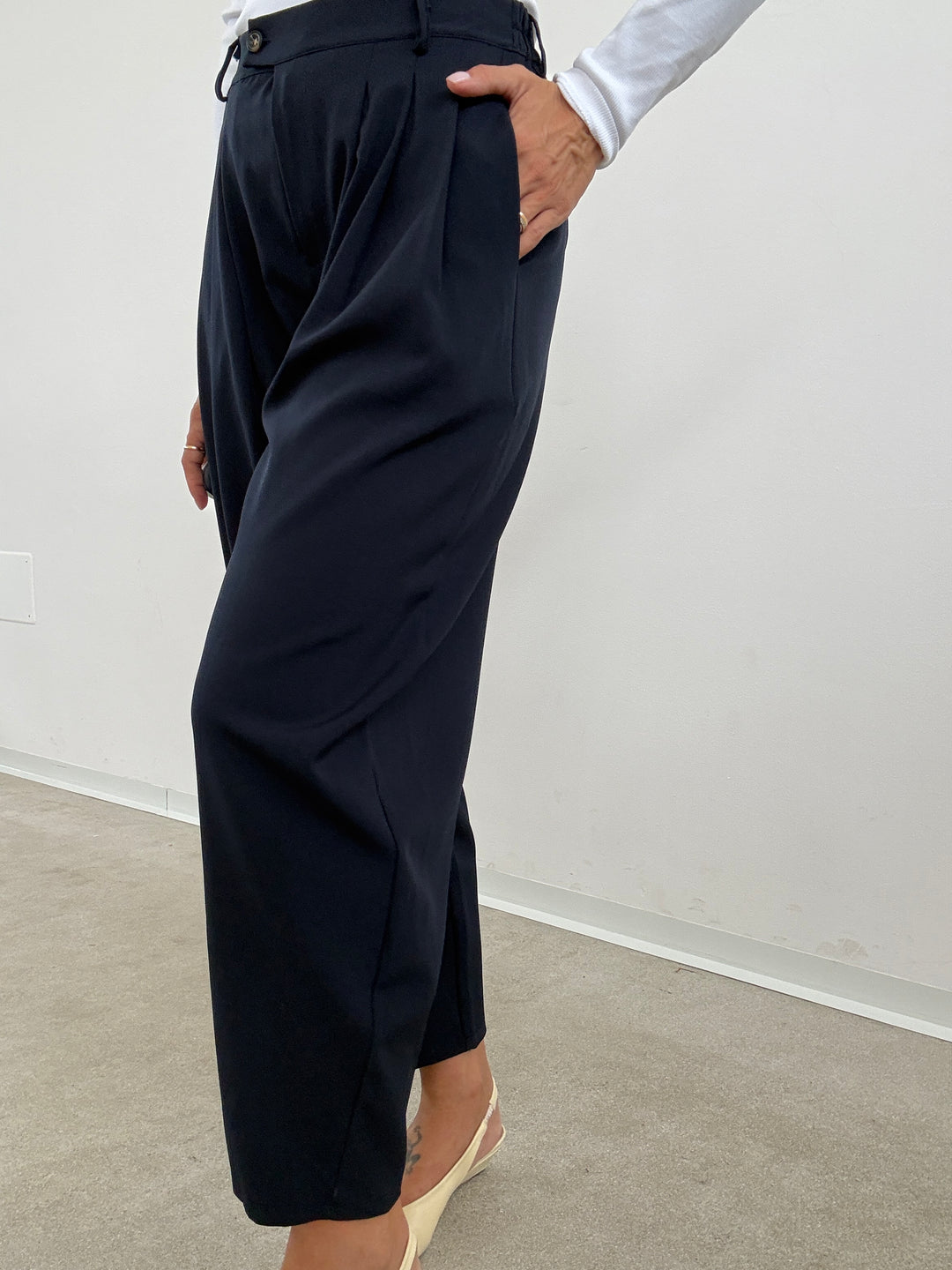PANTALONE  OVETTO BASIC BLU NOTTE