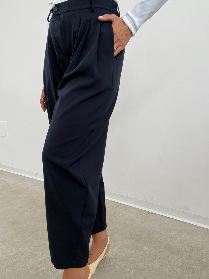 PANTALONE  OVETTO BASIC BLU NOTTE