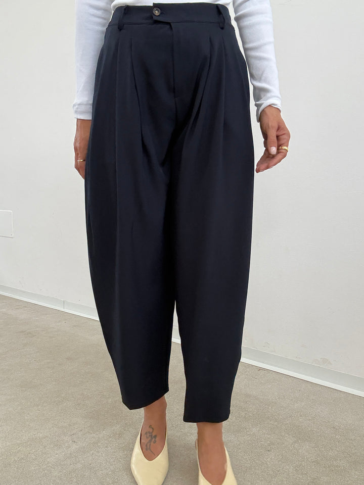 PANTALONE  OVETTO BASIC BLU NOTTE