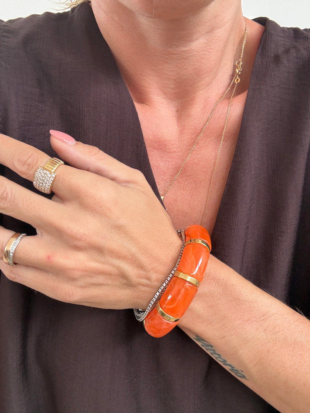 BRACCIALE ELASTICO ARANCIO