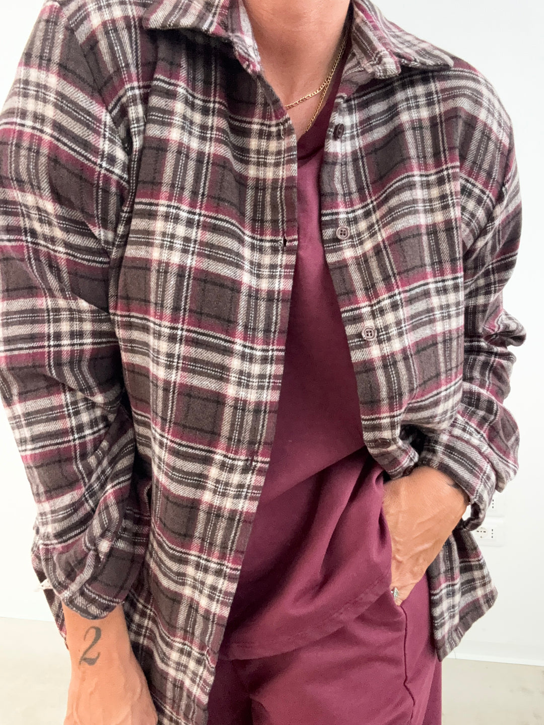 CAMICIA HEIDI CHECK CIOCCO