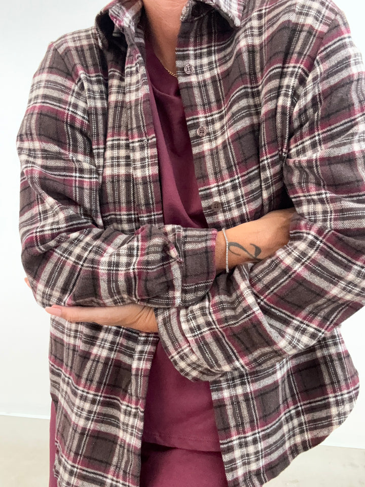 CAMICIA HEIDI CHECK CIOCCO