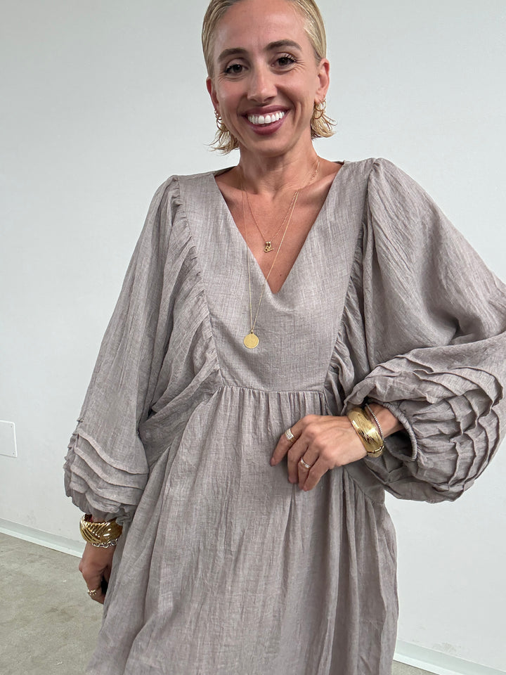 MAXI ABITO CLELIA TAUPE