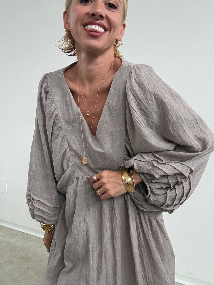 MAXI ABITO CLELIA TAUPE