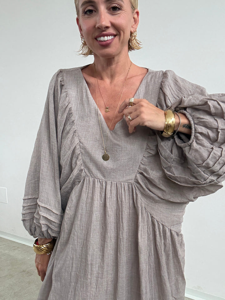 MAXI ABITO CLELIA TAUPE