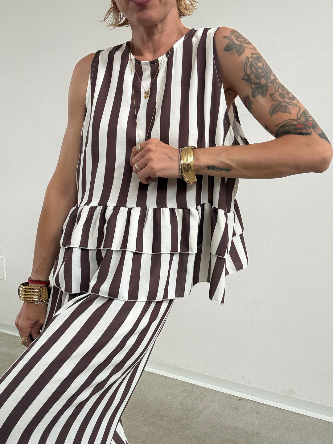 SET MOIRA RIGA CIOCCO/BIANCO