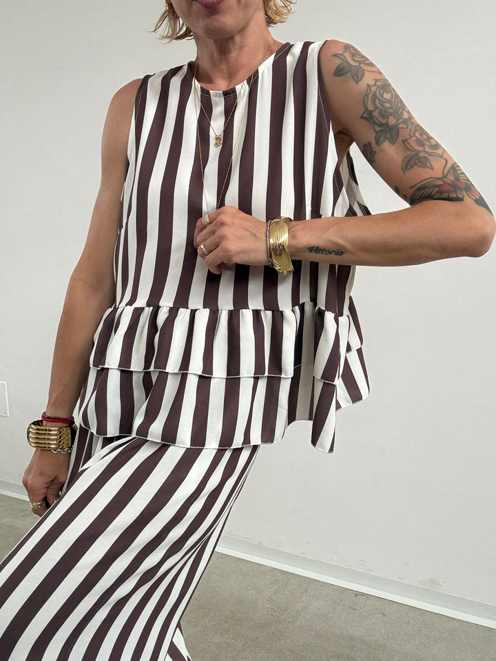 SET MOIRA RIGA CIOCCO/BIANCO
