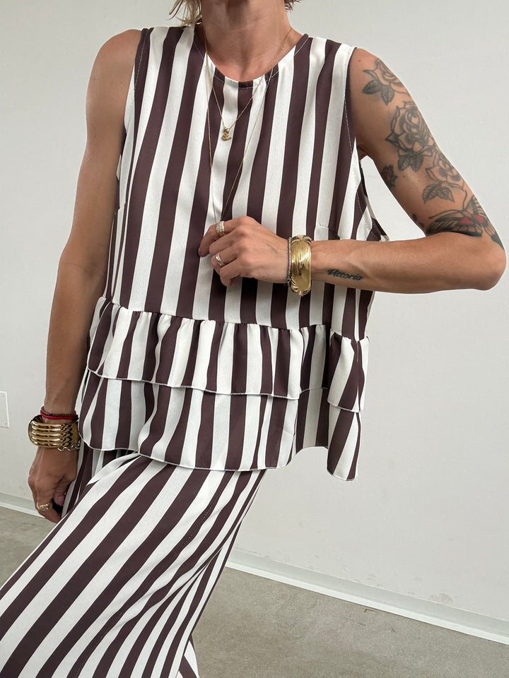 SET MOIRA RIGA CIOCCO/BIANCO
