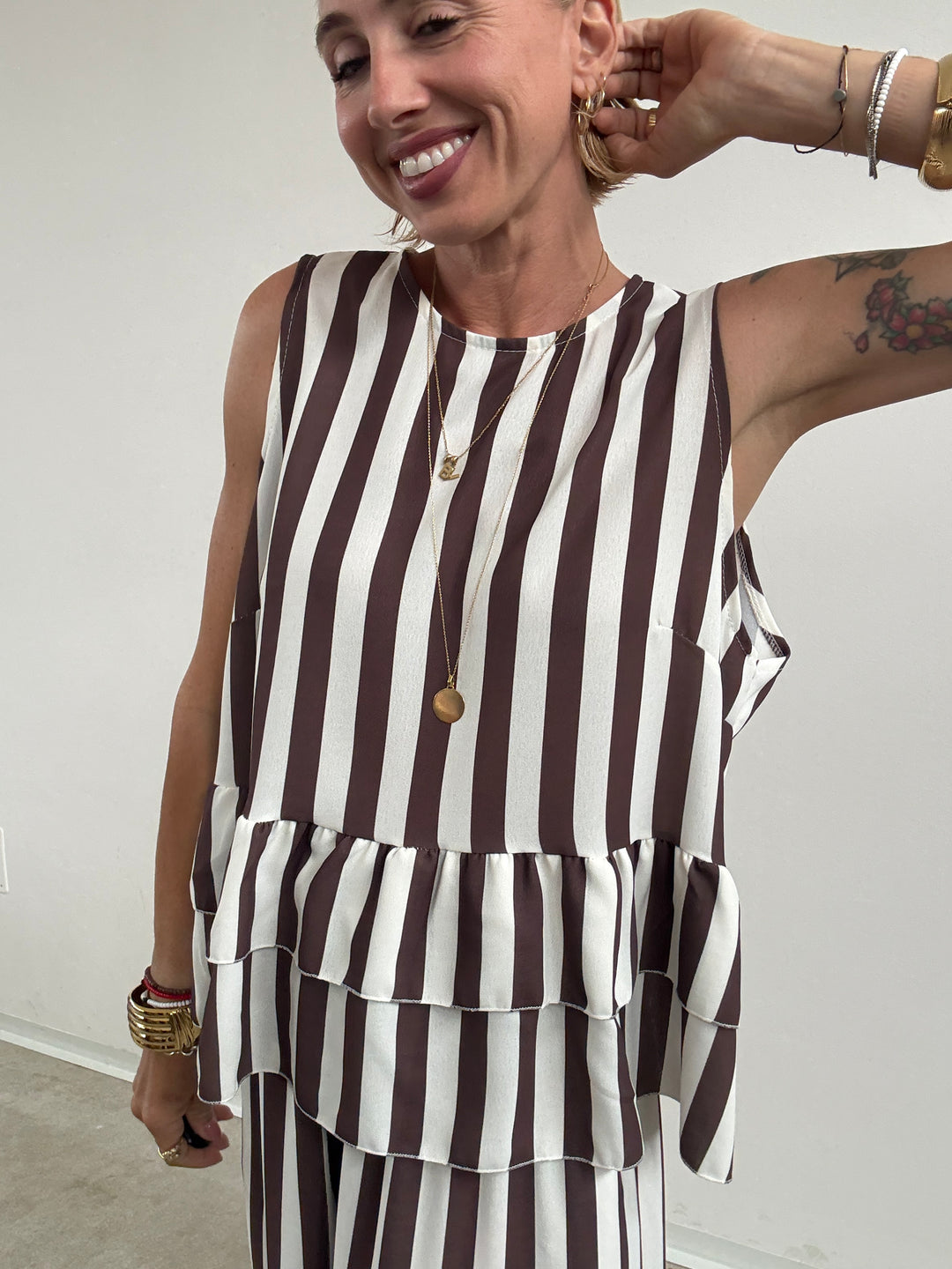 SET MOIRA RIGA CIOCCO/BIANCO